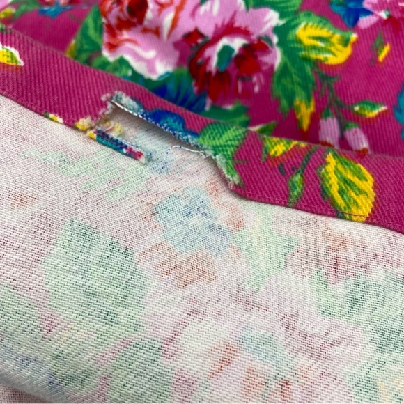 Vintage Carrol Reed Floral Pink Maxi Dress 100% Cotton Made in USA - Picture 11 of 11